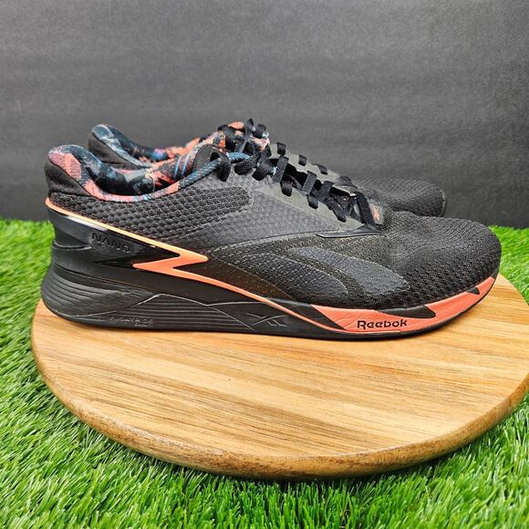 Reebok Nano X3 Shoes Mens Size 10.5 Black Red Athletic Training Sneaker HP6075 main image 10
